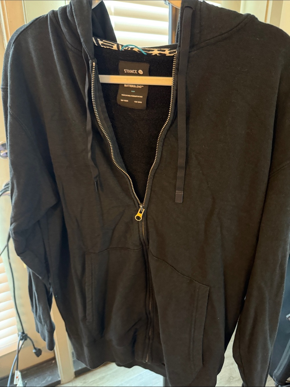 Stance Black Full-Zip Hoodie Butterblend